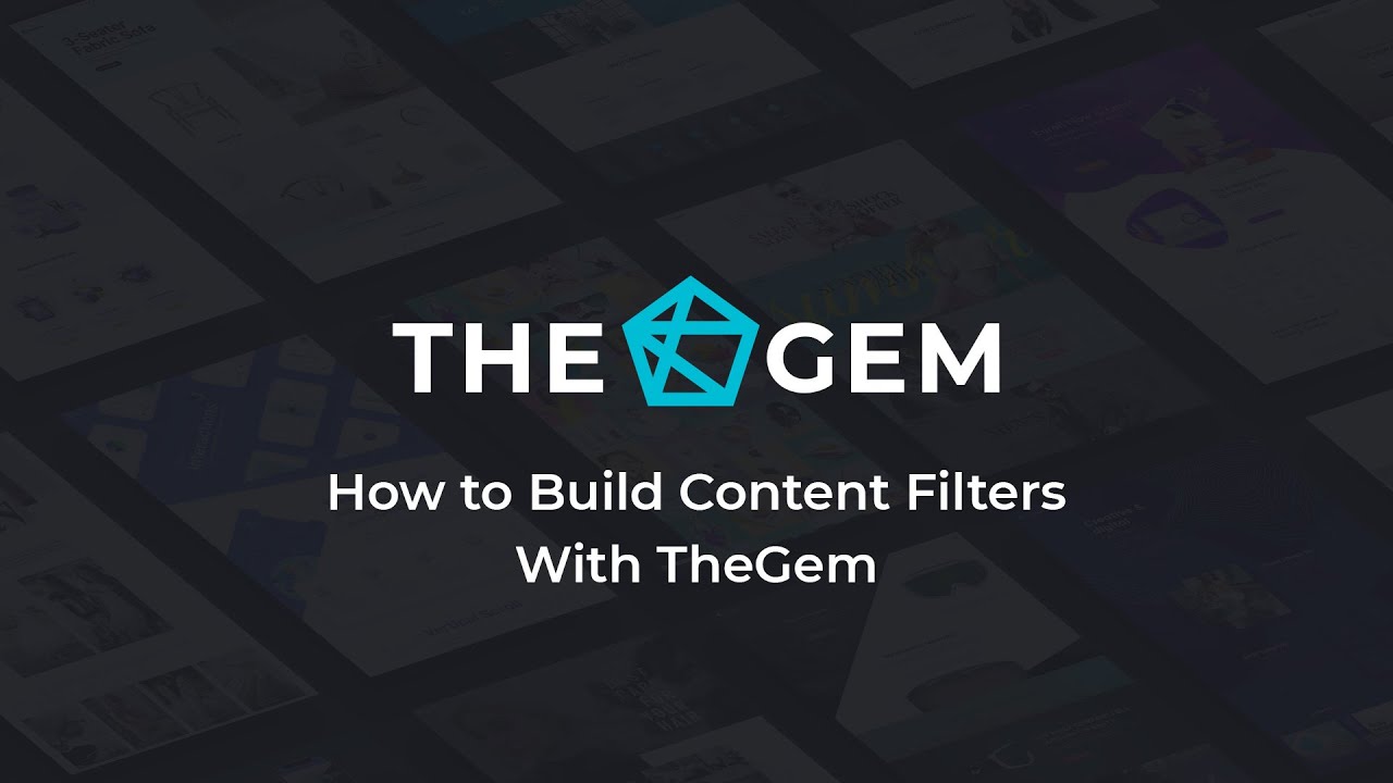 How to Build Content Filters with TheGem (narrated)
