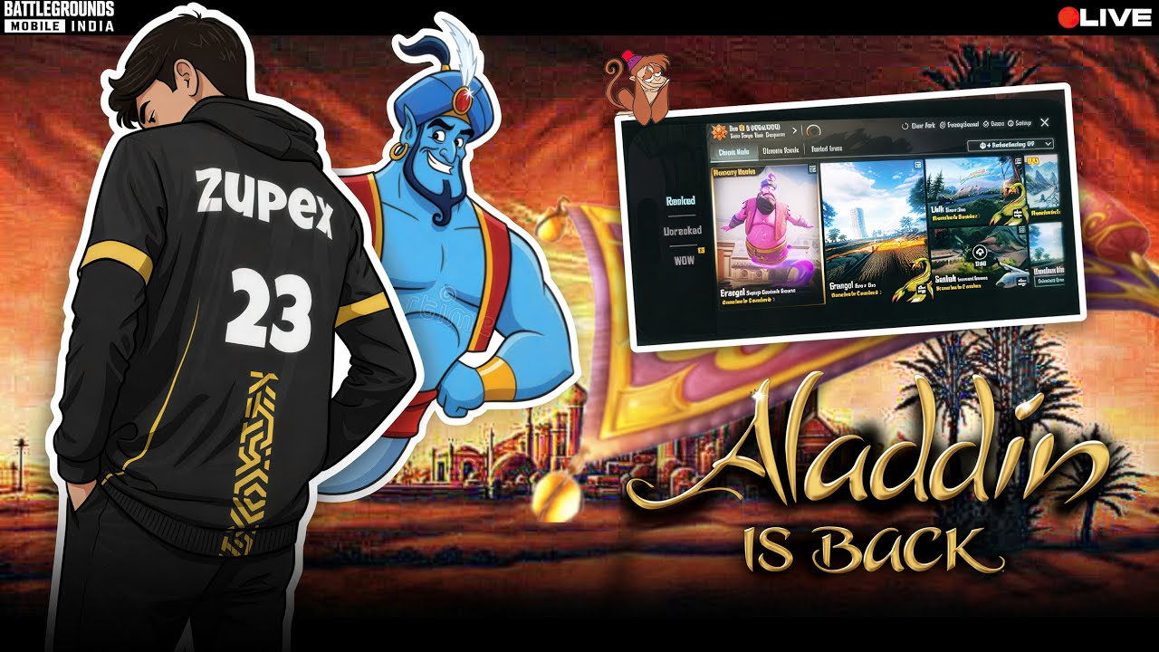 ALADDIN IS BACK ❤️‍🔥| BGMI/PUBG STREAM