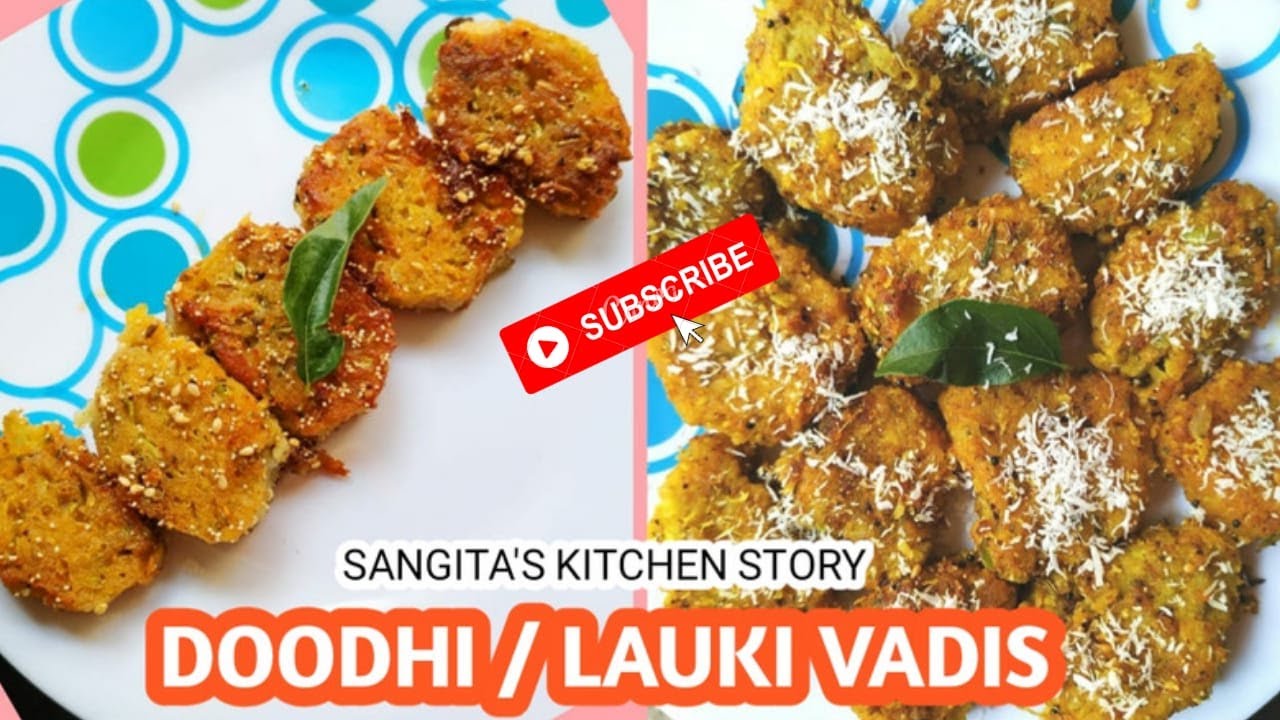 Doodhi / Lauki / Bottlegourd Vadis,  Steamed & Fried vadis, दुधीच्या वड्या,  Healthy Snack Recipe