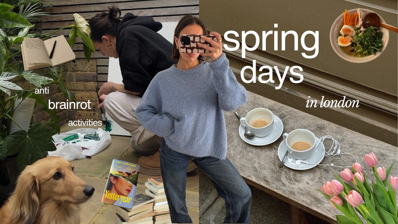 Привет, весна 🌷 Уютные весенние дни в Лондоне, занятия, которые помогают отвлечься, забота о себе