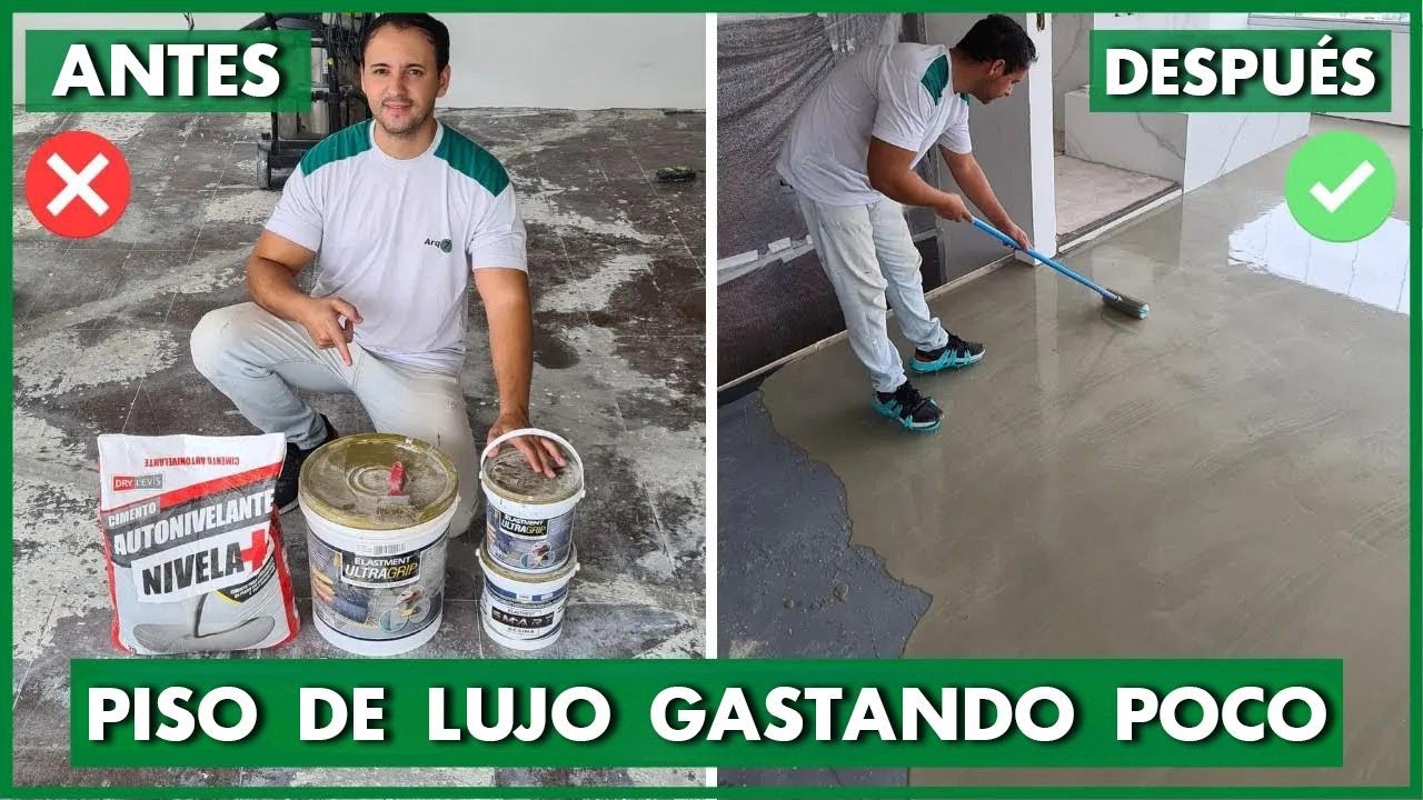 ¿Cómo lograr un piso nivelado con cemento autonivelante sin gastar mucho ni romper nada?