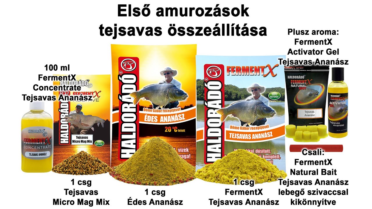 Tavaszi fog&oacute;s receptek felmelegedő vizekre 2021 - 13. r&eacute;sz Első amuroz&aacute;sok tejsavas &ouml;ssze&aacute;ll&iacute;t&aacute;sa
