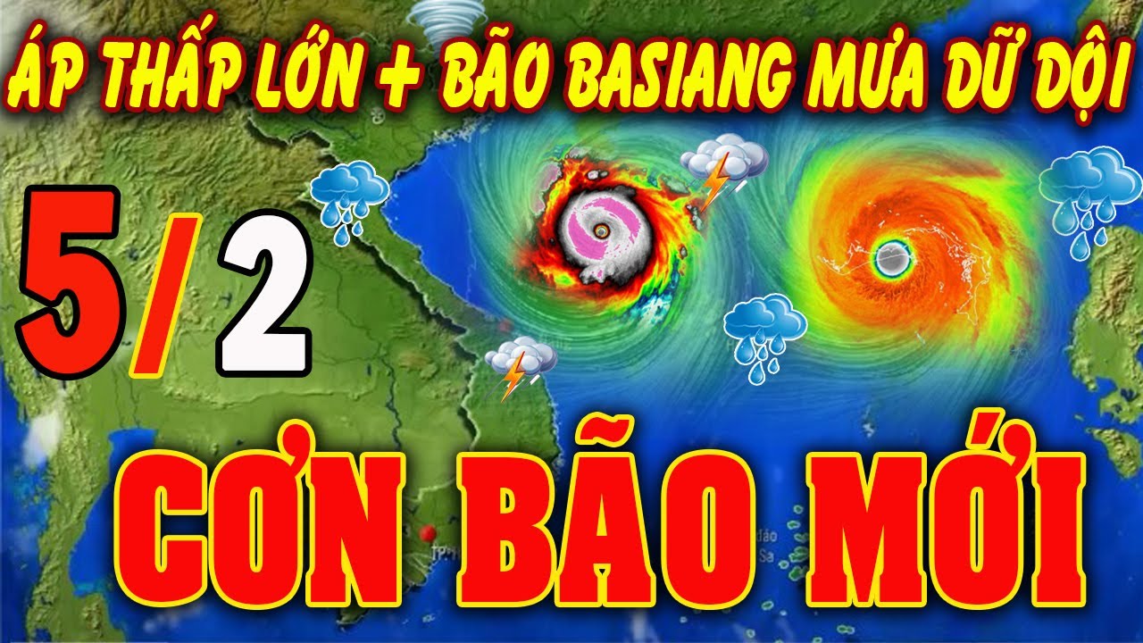 🔴[Trực Tiếp] TIN BÃO MỚI Hướng Về Miền Bắc -Trung bộ ? Dự báo thời tiết hôm nay ngày 5/2