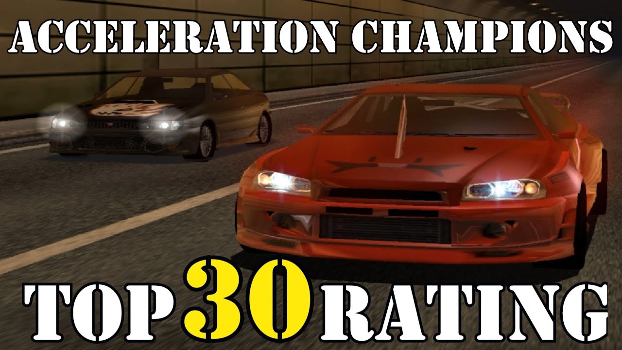 Tokyo Xtreme Racer 3: Acceleration Champions, Top 30 Rating of Fastest Rivals (Shutokou Battle 01).