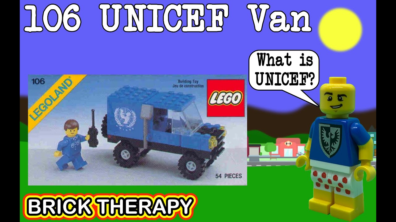 Vintage LEGO Town set 106 UNICEF Van : Speed Build and Review