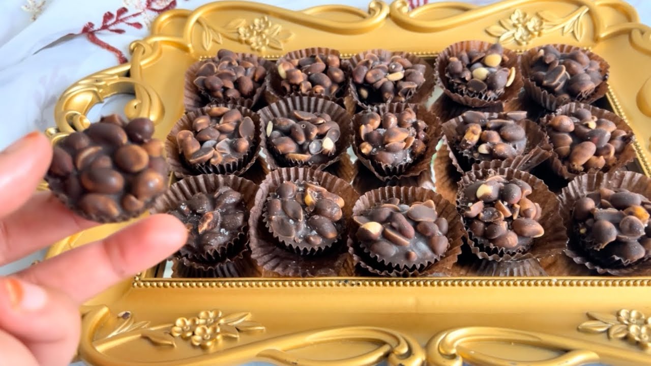 حلوى بدون فرن بجوج مكونات فقط سهلة التحضير 😋😋