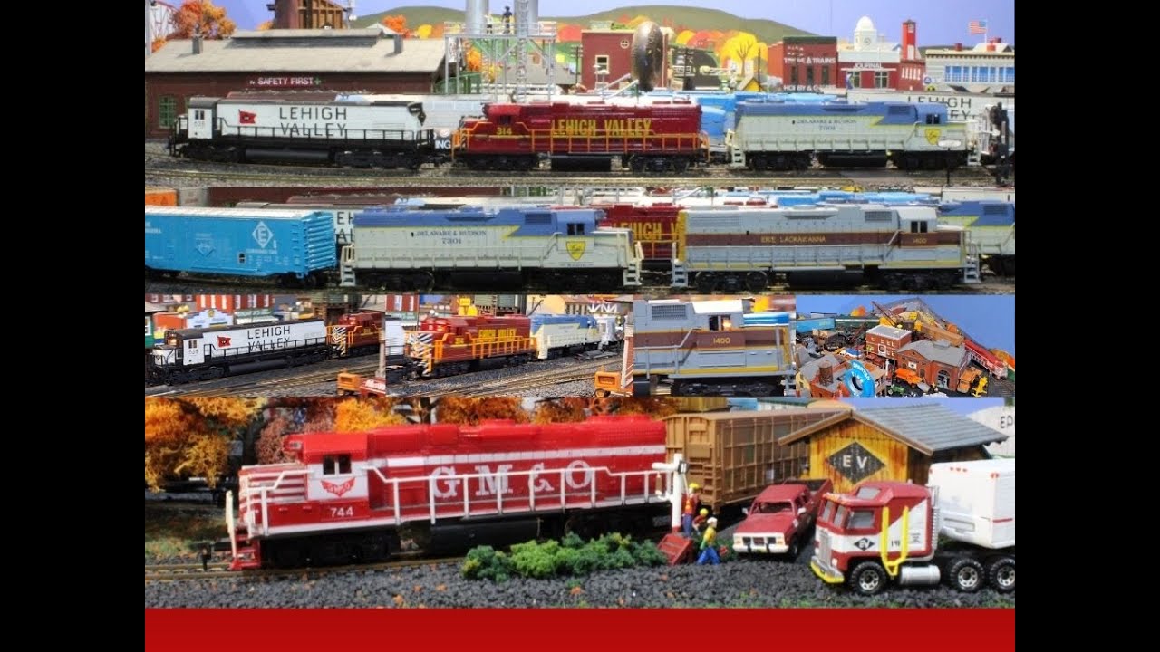 Lehigh Valley, Delaware & Hudson, & GM&O in Classic HO
