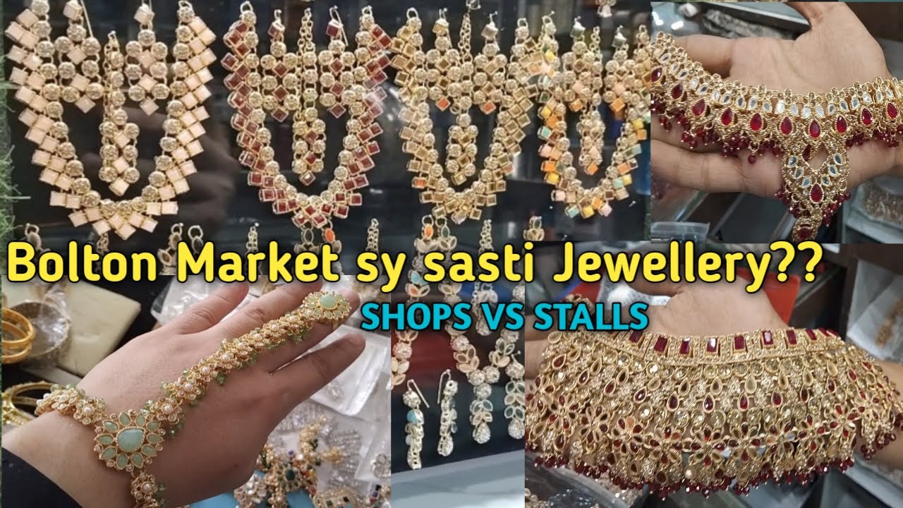 Bolton Market Bridal Jewellery Vs Jama Cloth Bridal Jewellery |Wholesale Rate sy b kam| Dudo'sWorld