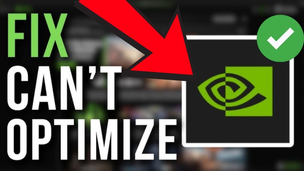 Fix GeForce Experience or  NVIDIA App Cannot Optimize Games