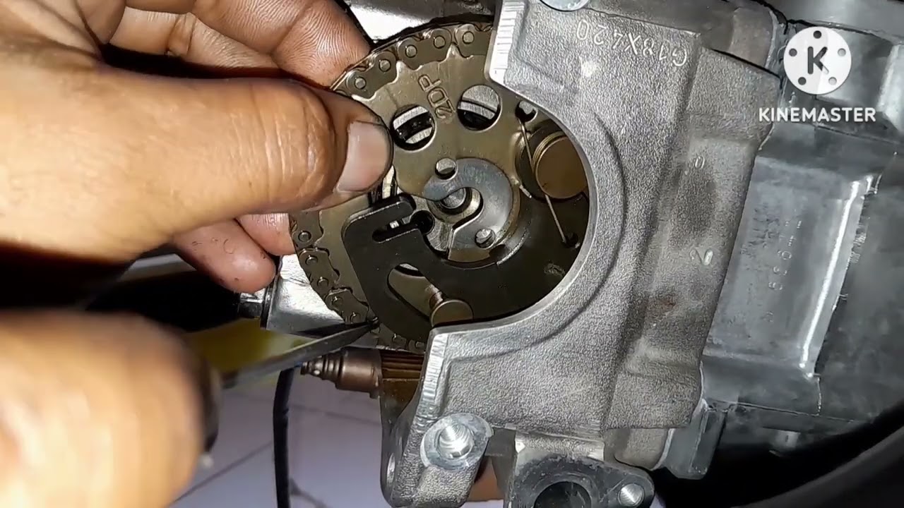 Cara mengetopkan gigi sentrik noken as pada Nmax old.Akurat dan Anti geser