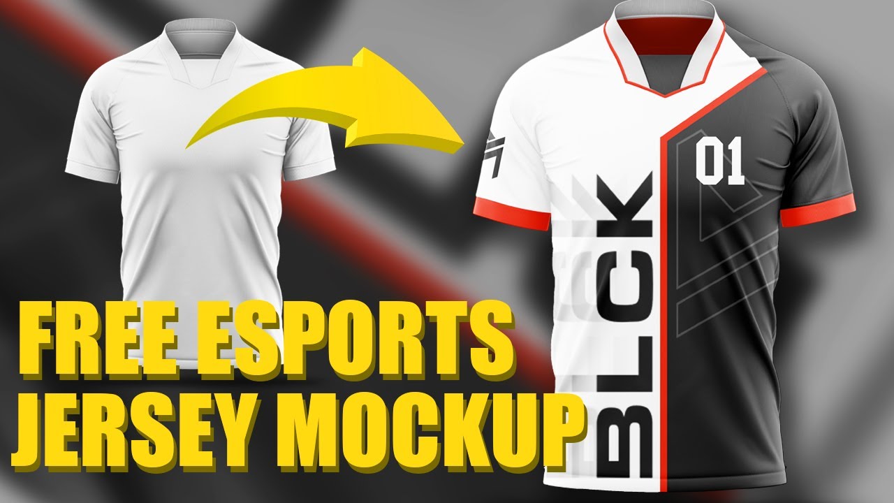 FREE ESPORTS JERSEY MOCKUP DESIGN (FREE TSHIRT MOCKUP)