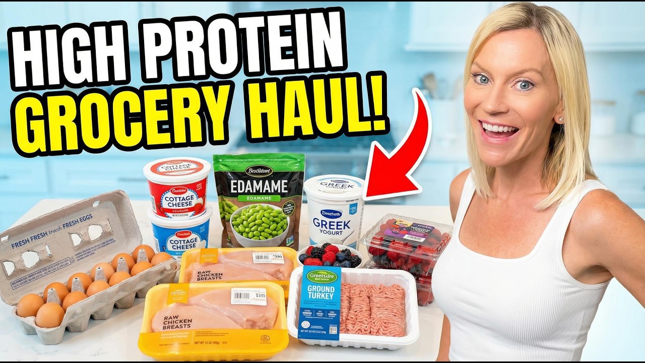 Grocery Haul For Fat Loss | High Protein Foods For Weight Loss!