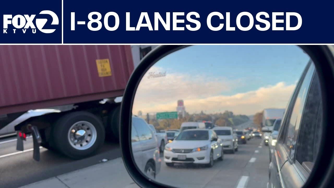 Live: SkyFox flies over I-80 where 'police activity' shuts lanes