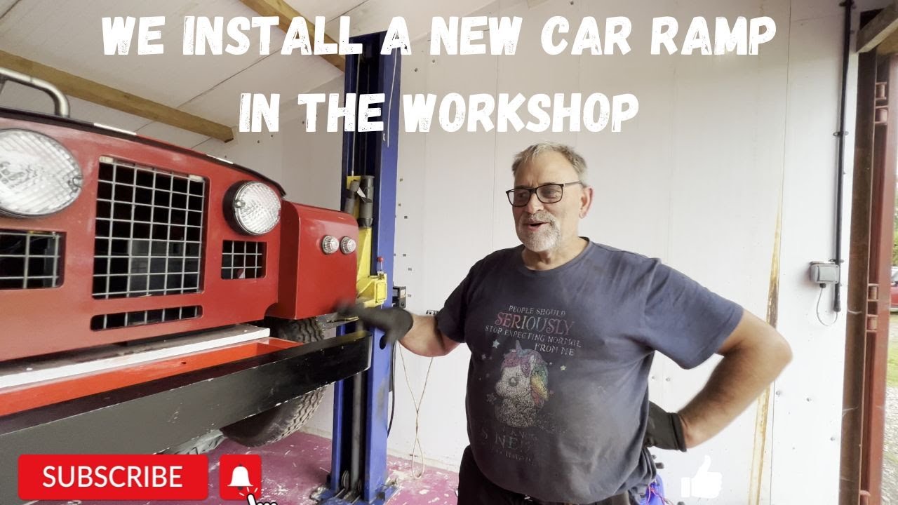 Fitting a Car Ramp in the Workshop.