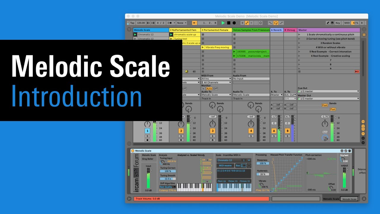 IRCAM Tutorials / Melodic Scale (Max For Live device)