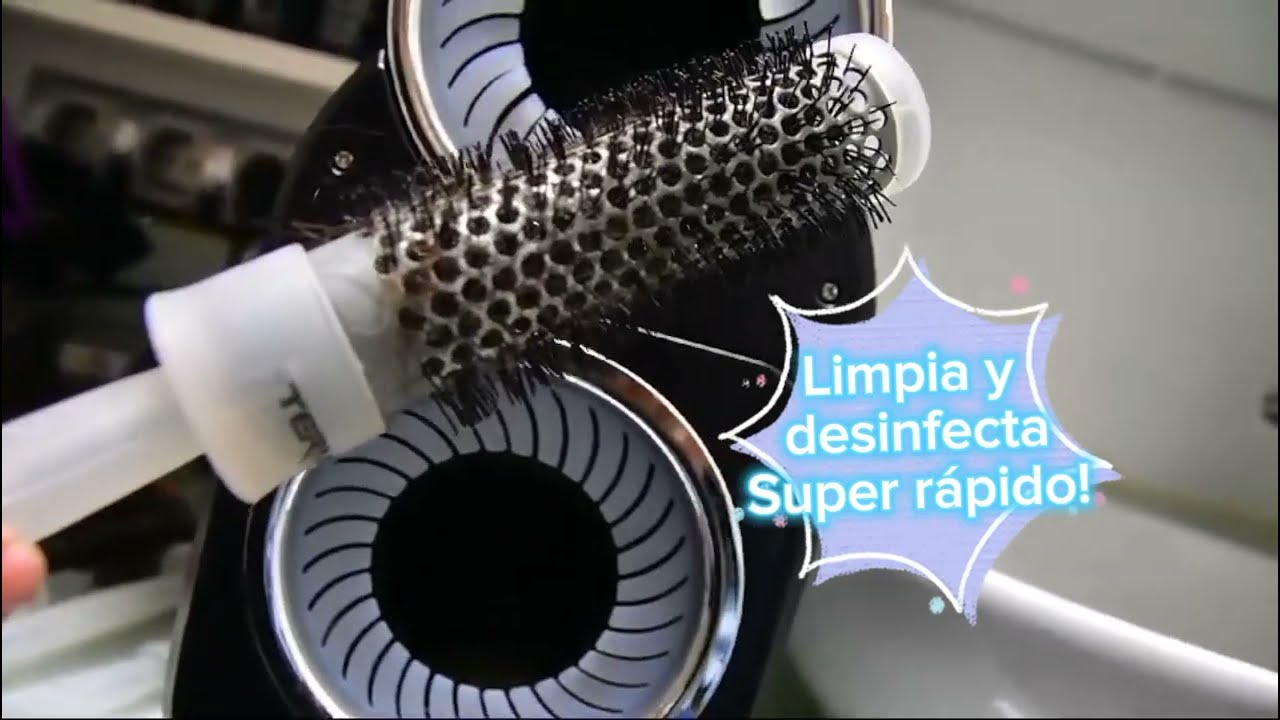 Limpiador de cepillos de cabello Double Cleaning Perfect Beauty. Limpia y Desinfecta en tu salón