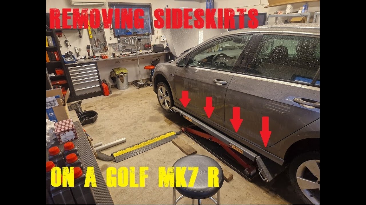 How to remove sideskirts on Golf R MK 7 DIY
