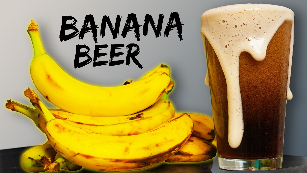 How to Make Banana Beer - German Dunkelweizen