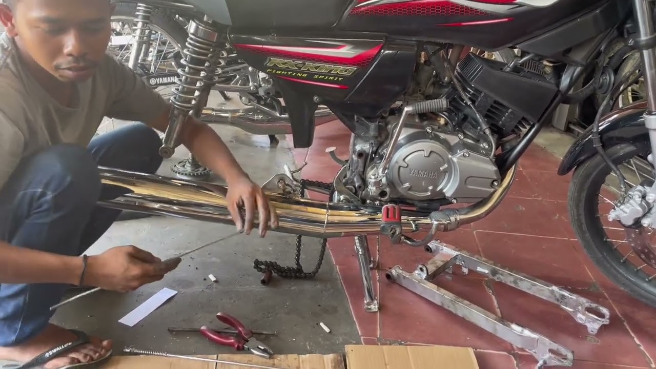 Yamaha Rx King Pasang Swing Arm Original Chrome