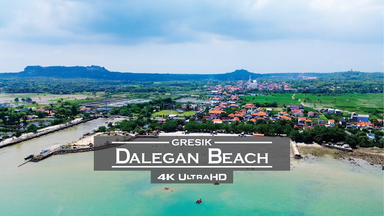 Aerial Beauty of Dalegan Beach, East Java, Indonesia