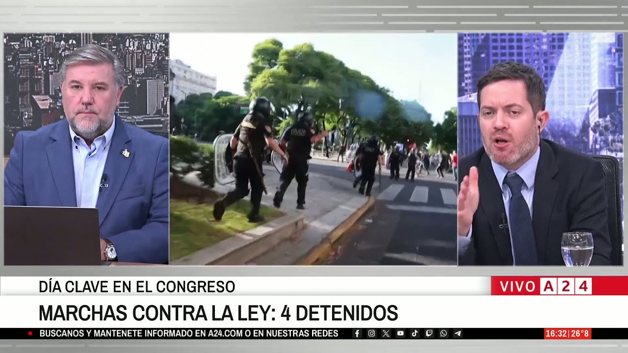🔴 INCIDENTES EN EL CONGRESO: OTRA VEZ PRENDIERON FUEGO CERCA DE LAS VALLAS DE CONTENCIÓN