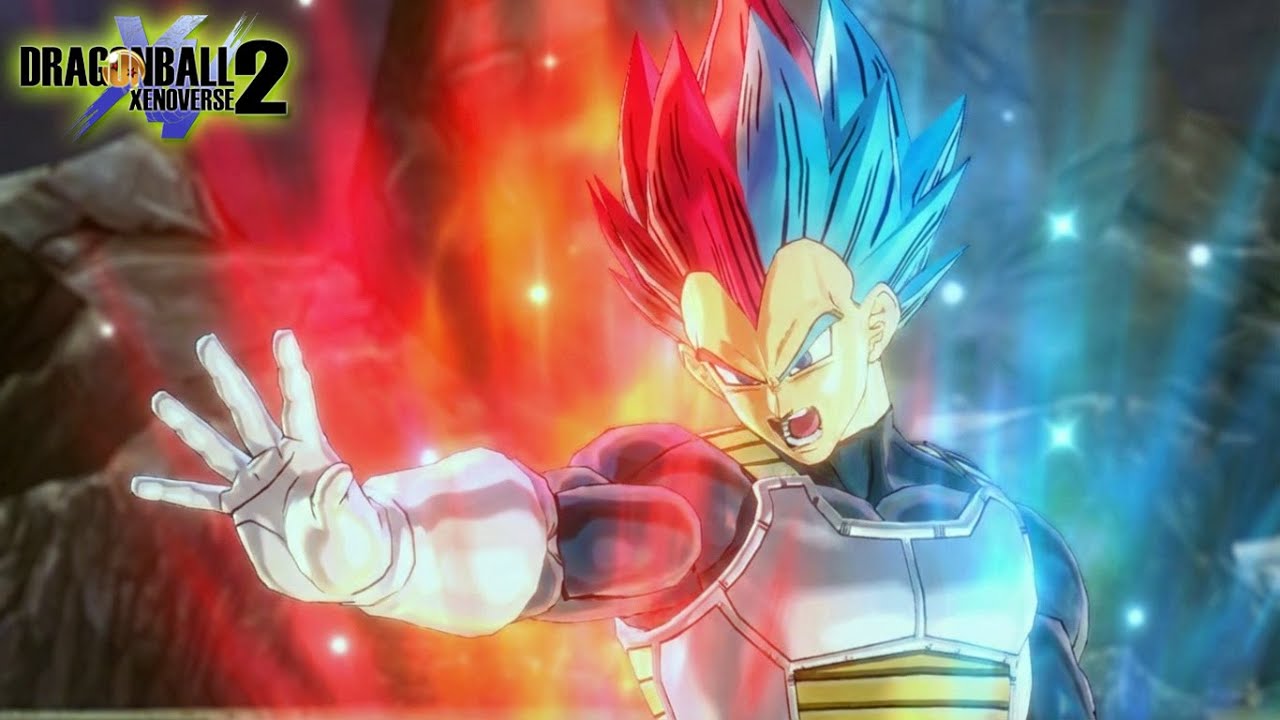 NEW Quick Transforming SSG Vegeta into SSB Vegeta during combos! DB Xenoverse 2