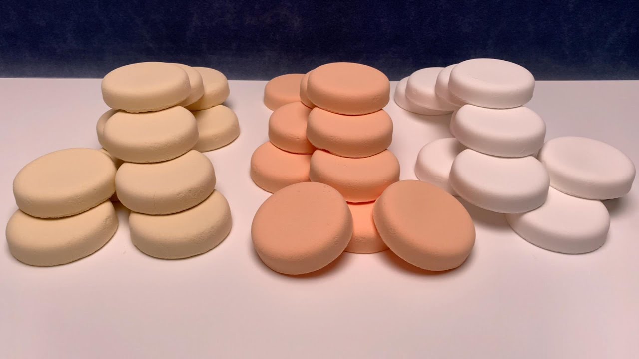 10 minutes ASMR baking soda｜🟠➕⚪️➕🟡