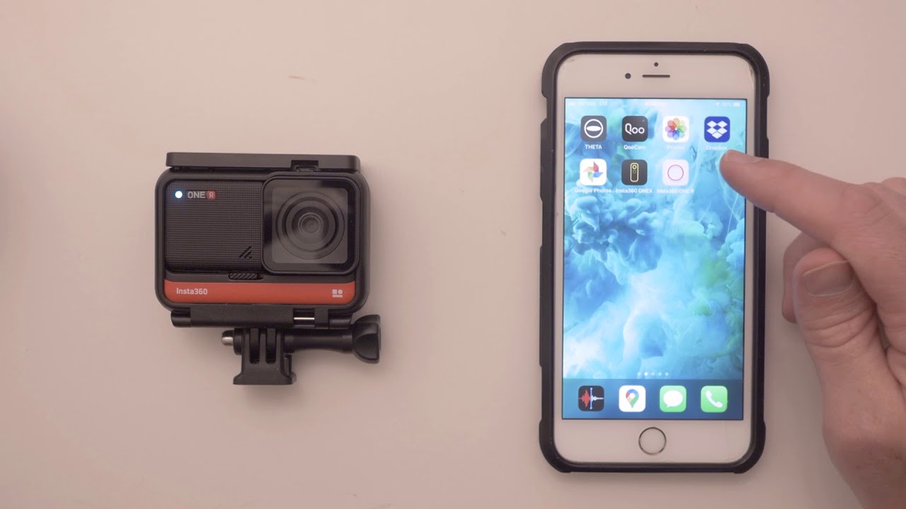Insta360 One R: подключение к смартфону