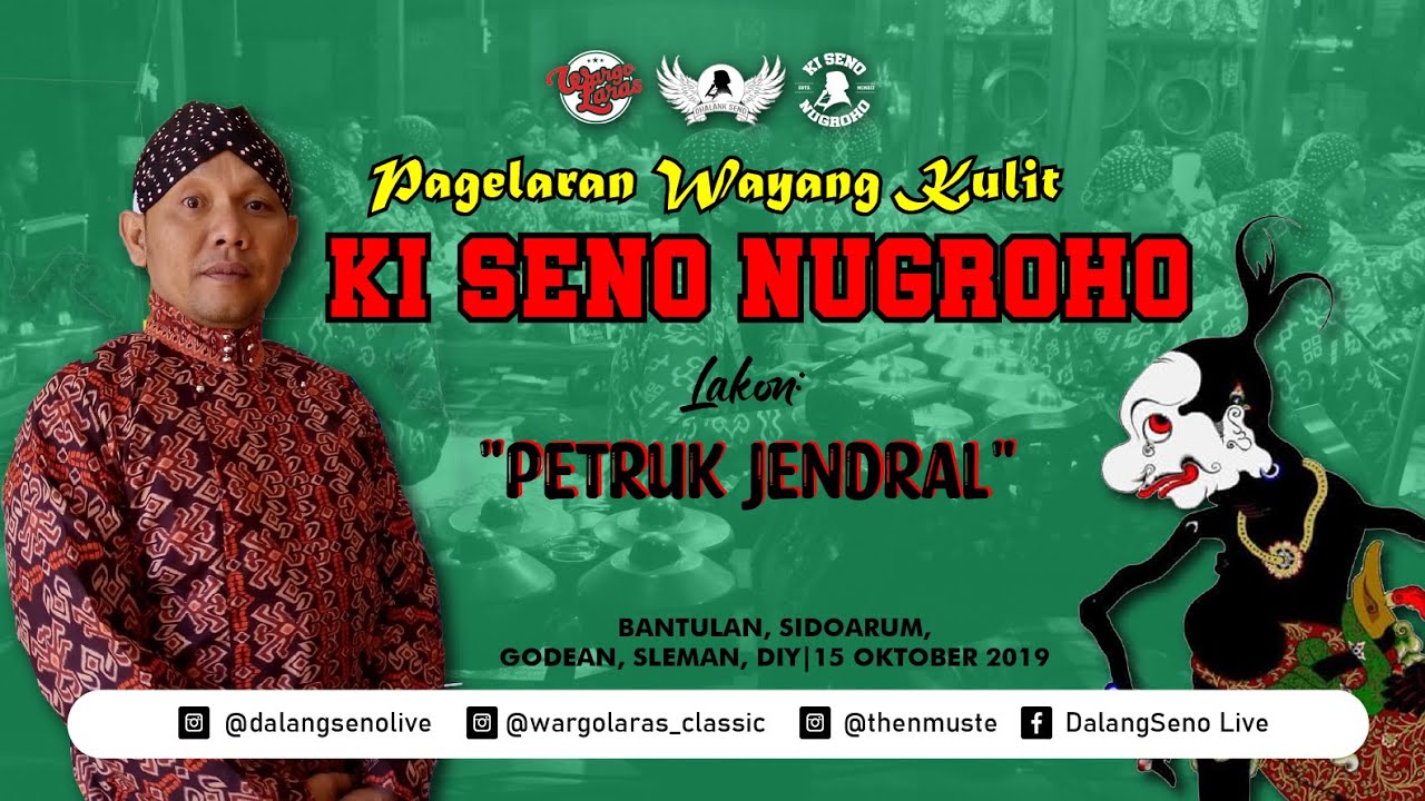 #LiveStreaming KI SENO NUGROHO - PETRUK JENDRAL