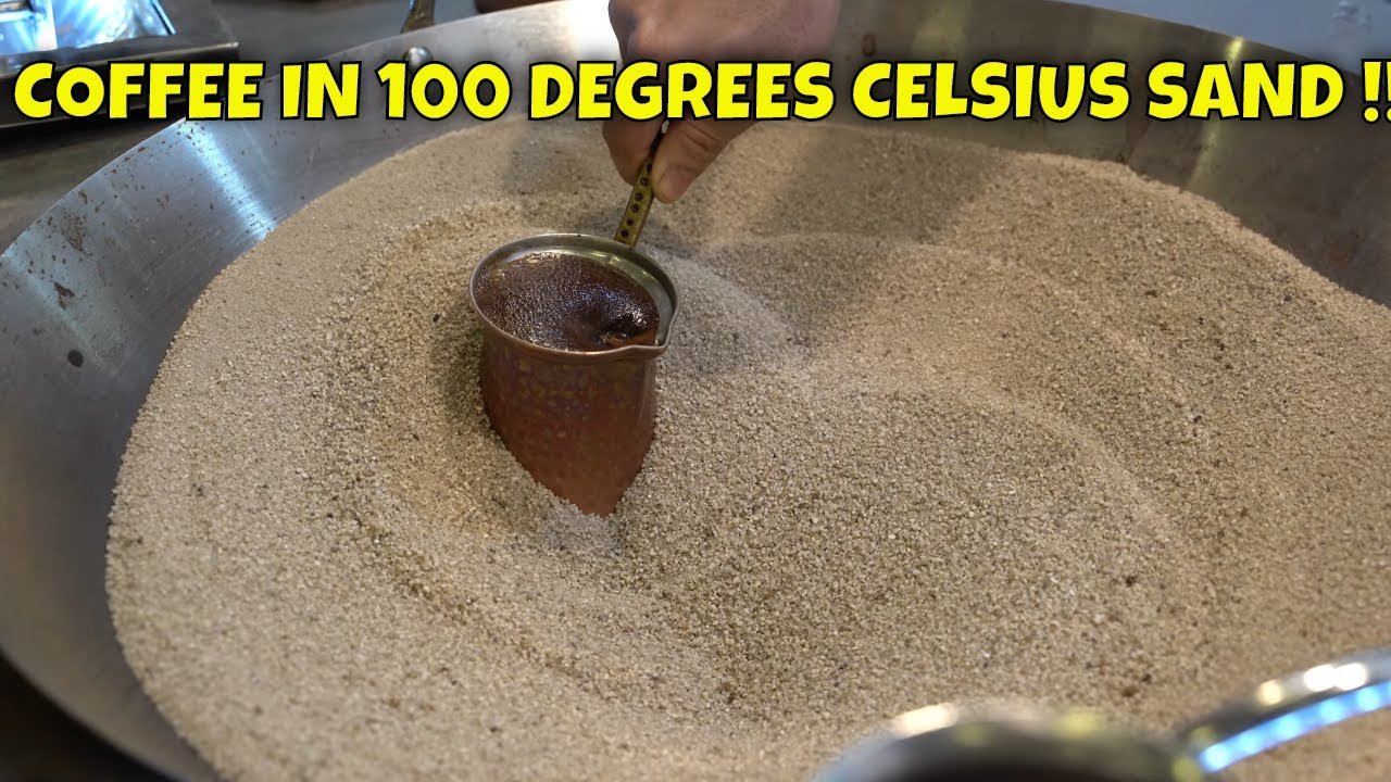 Boiling Coffee In Sand | Turkish Sand Coffee | Indonesian Street Food