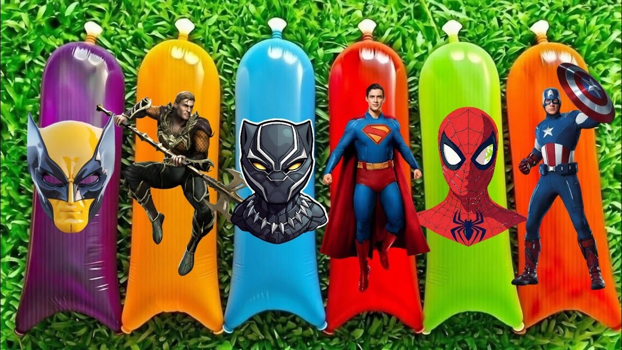 Rainbow Water AVENGERS SUPERHERO MARVEL SPIDER-MAN, HULK, CAPTAIN AMERICA,IRON MAN, VENOM, FALCON
