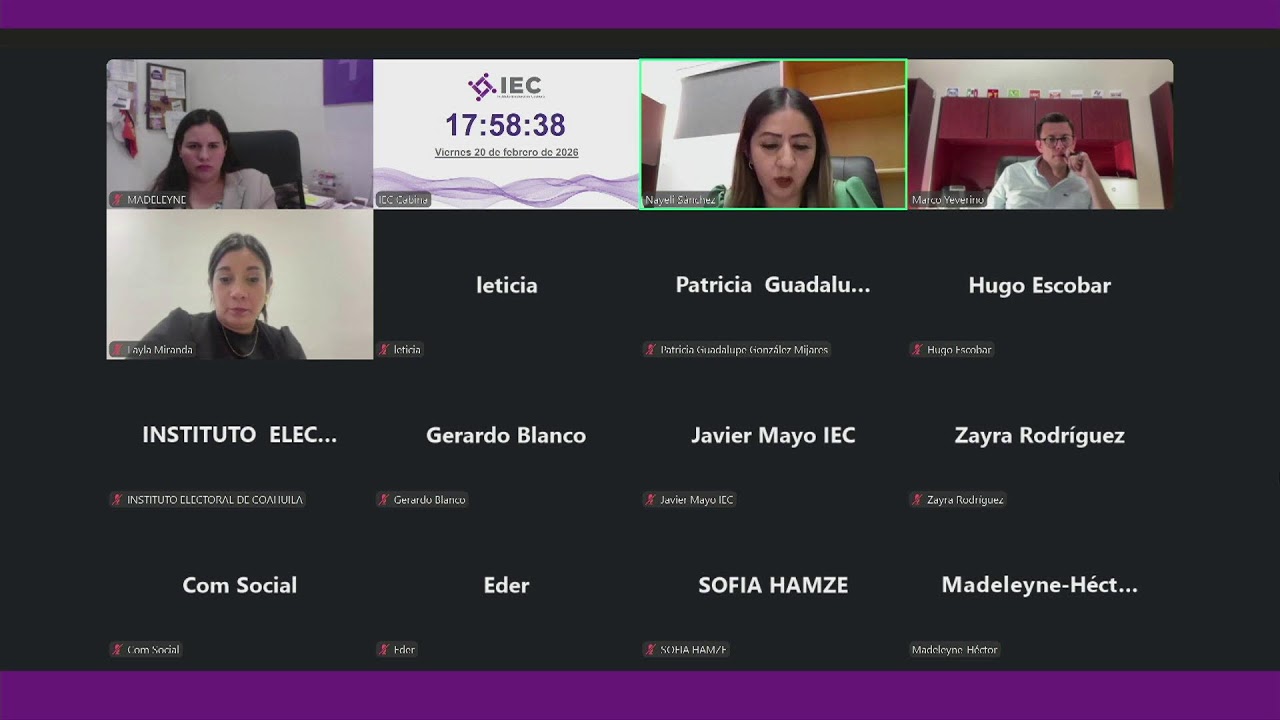 Febrero 20 de 2026. Sesión Ordinaria de la Comisión de Archivo y Gestión Documental del IEC.