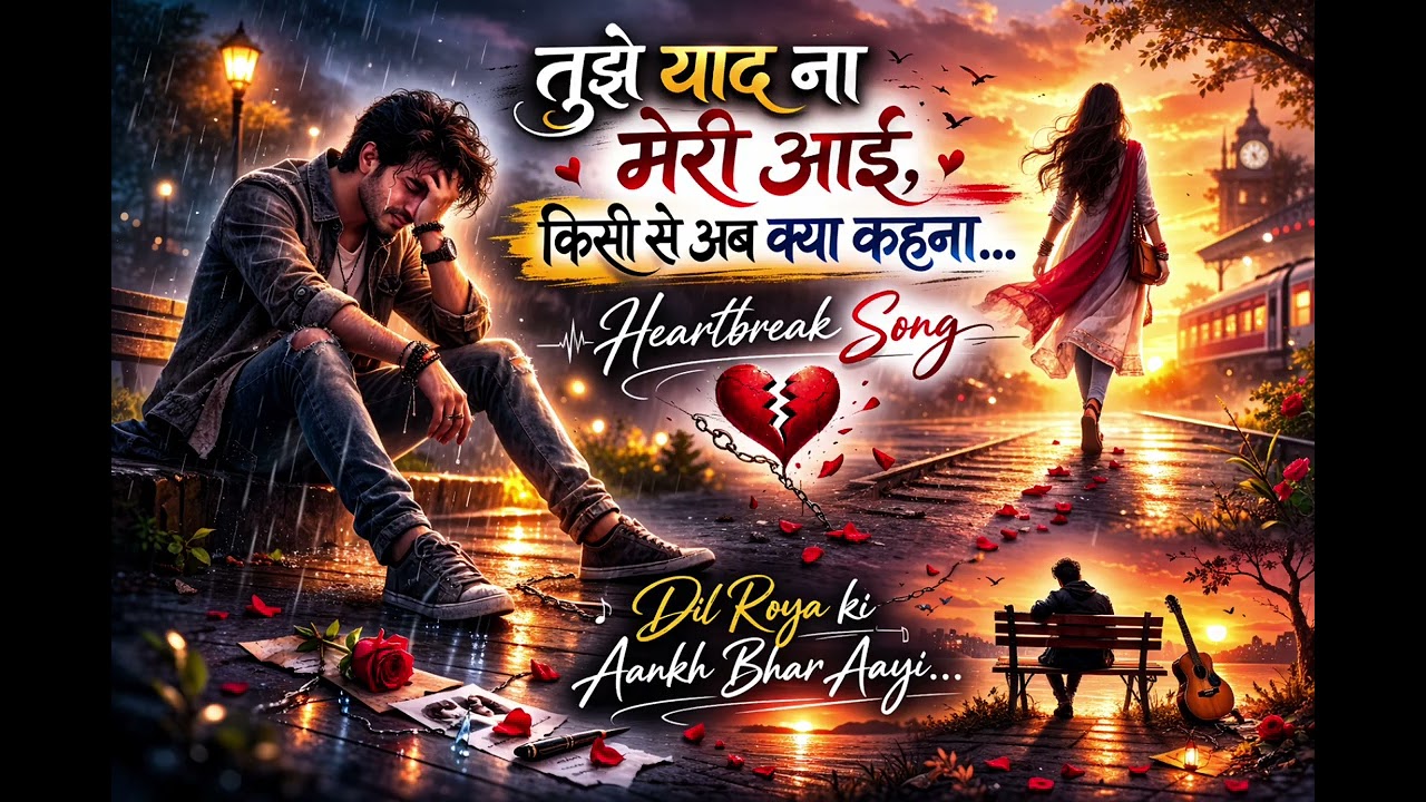 तुझे याद ना मेरी आईकिसी से अब क्या कहनादिल रोया, आँख भर आईतन्हाई की आवाज़😭💔
