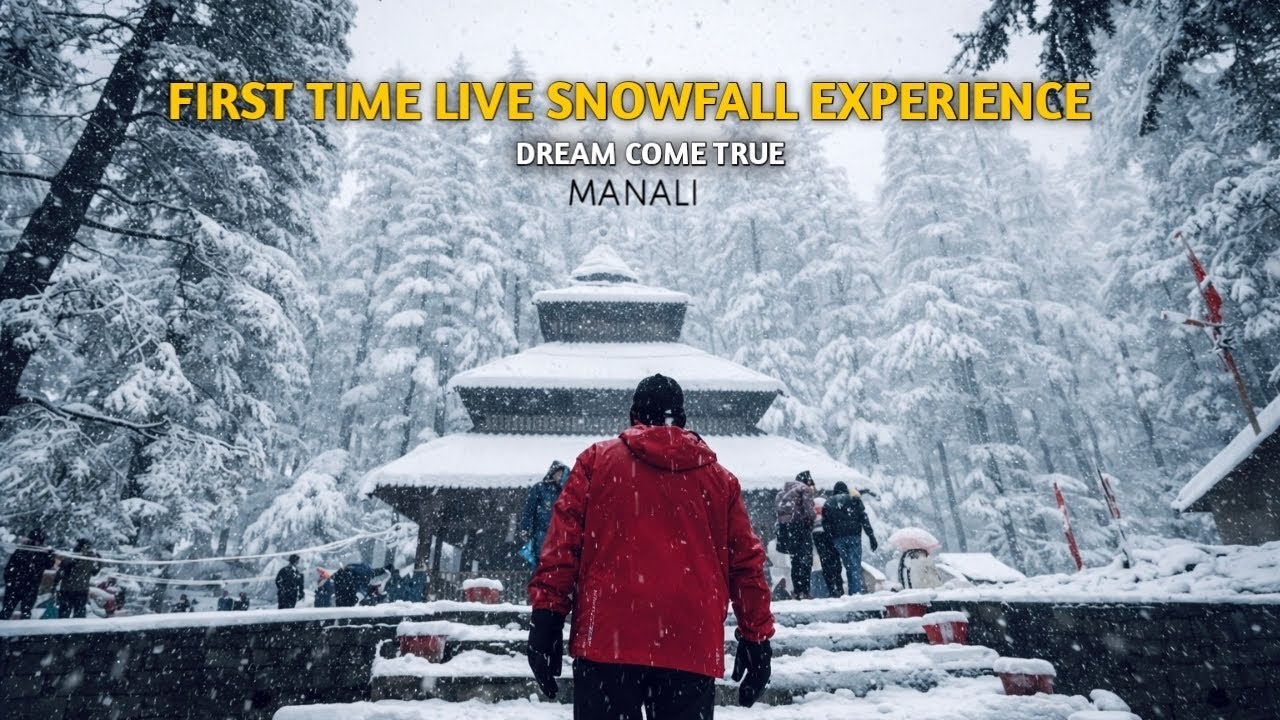 First Time live Snowfall Experience Manali | Dream Come True 
