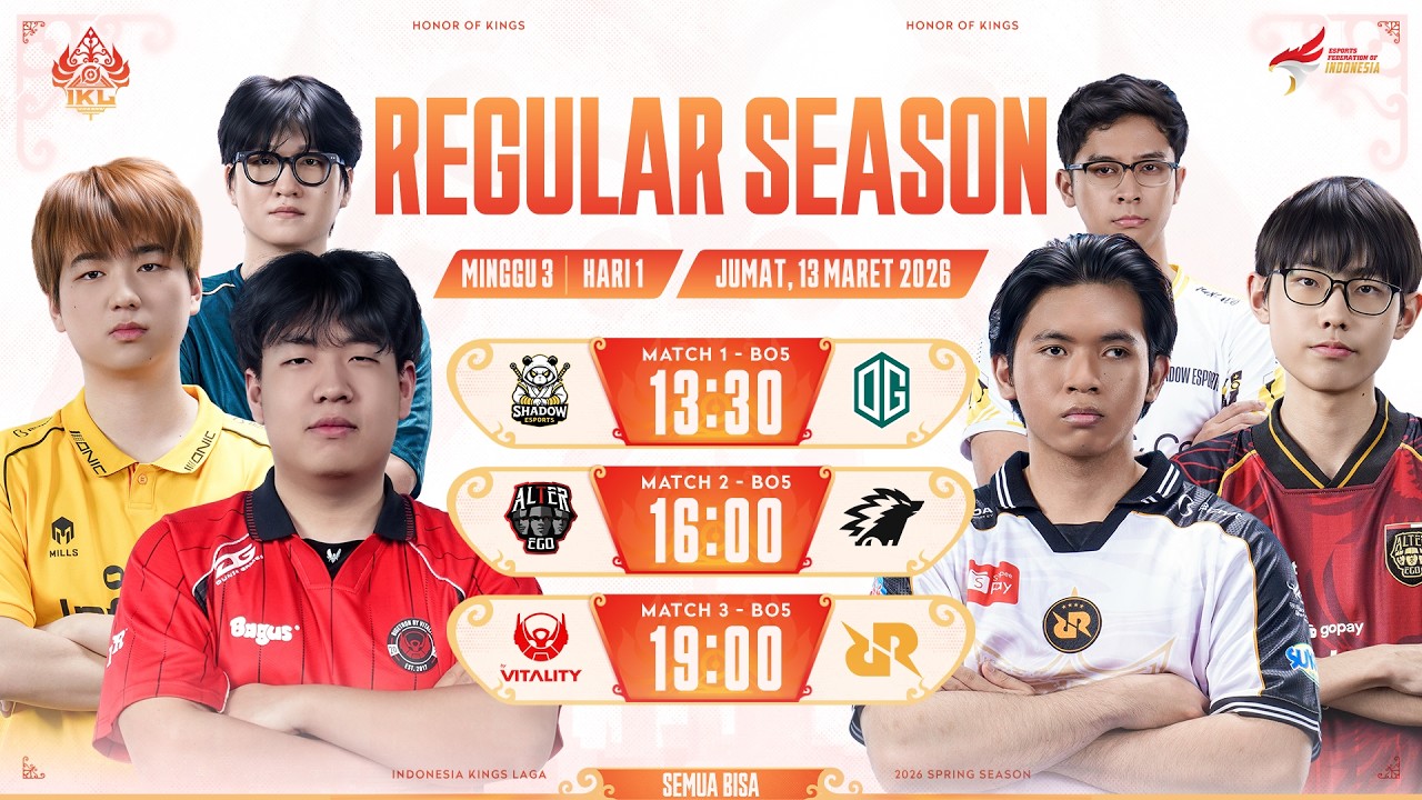 🔴 LIVE | IKL Spring 2026 | Regular Season Minggu 3 Hari 1