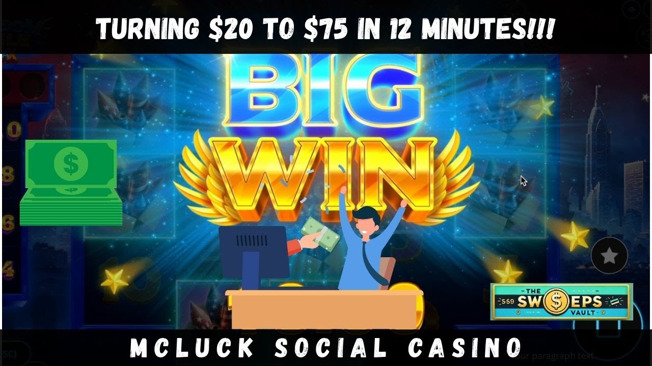 Turning $20 to $75 in 12 minutes | McLuck Playthrough - PART 1| Bonuses and Big Wins