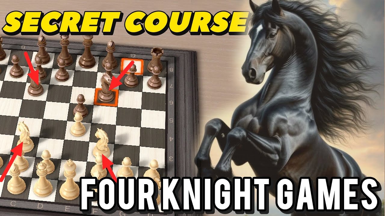 Trik khusus memainkan Four knight games | Plus jebakan-jebakan Cantik