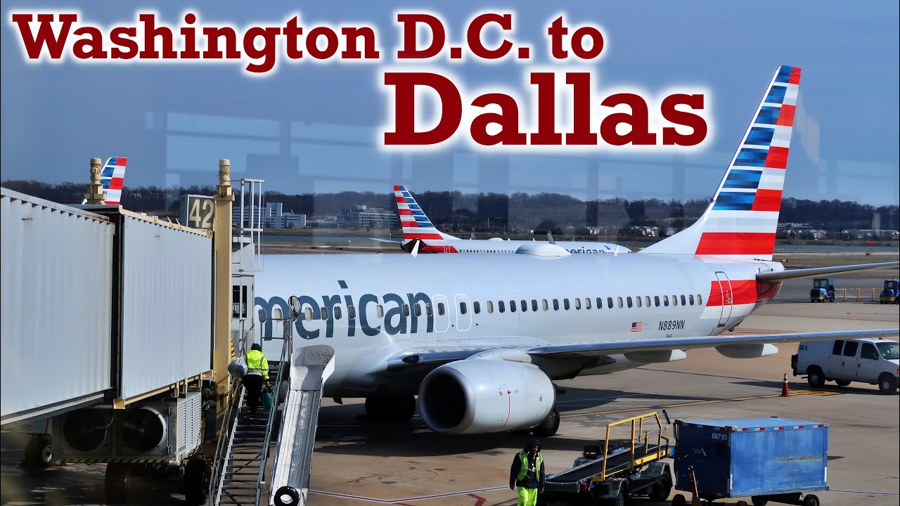 Full Flight: American Airlines B737-800 Washington D.C. to Dallas (DCA-DFW)