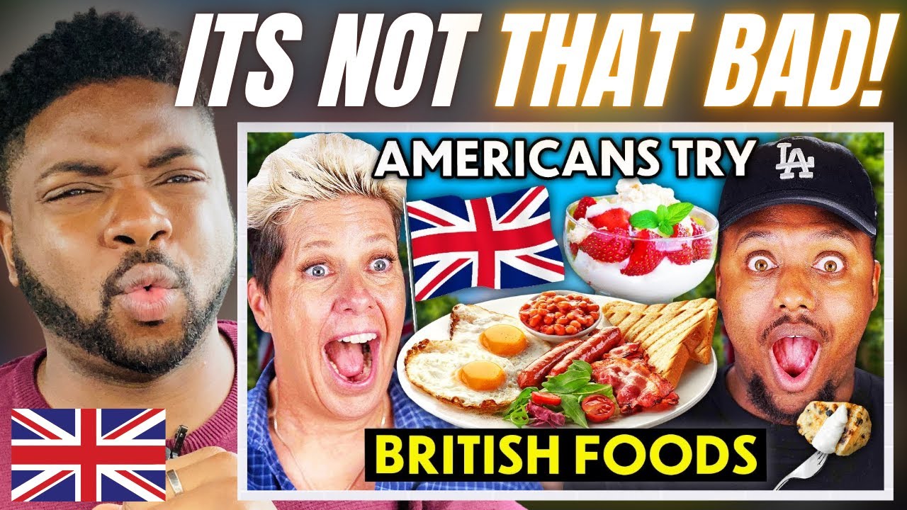 Americans Try Iconic BRITISH FOOD For The First Time! | British Reaction