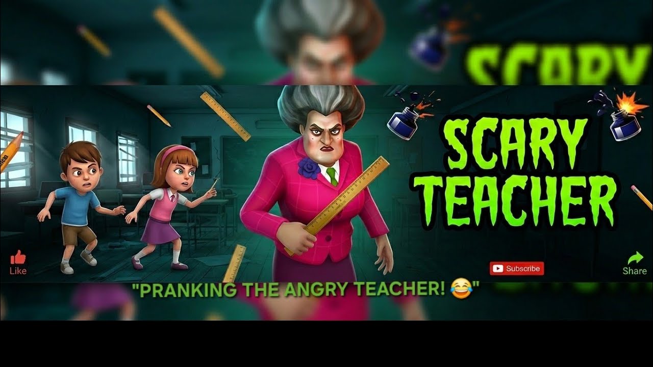 Blow up her cake and enjoy the fireworks🎂💣 Scrary Teacher 