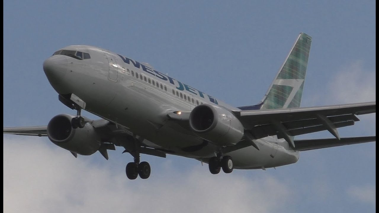 *Inaugural Flight* Westjet Boeing 737-700 Landing & Takeoff at Glasgow Airport