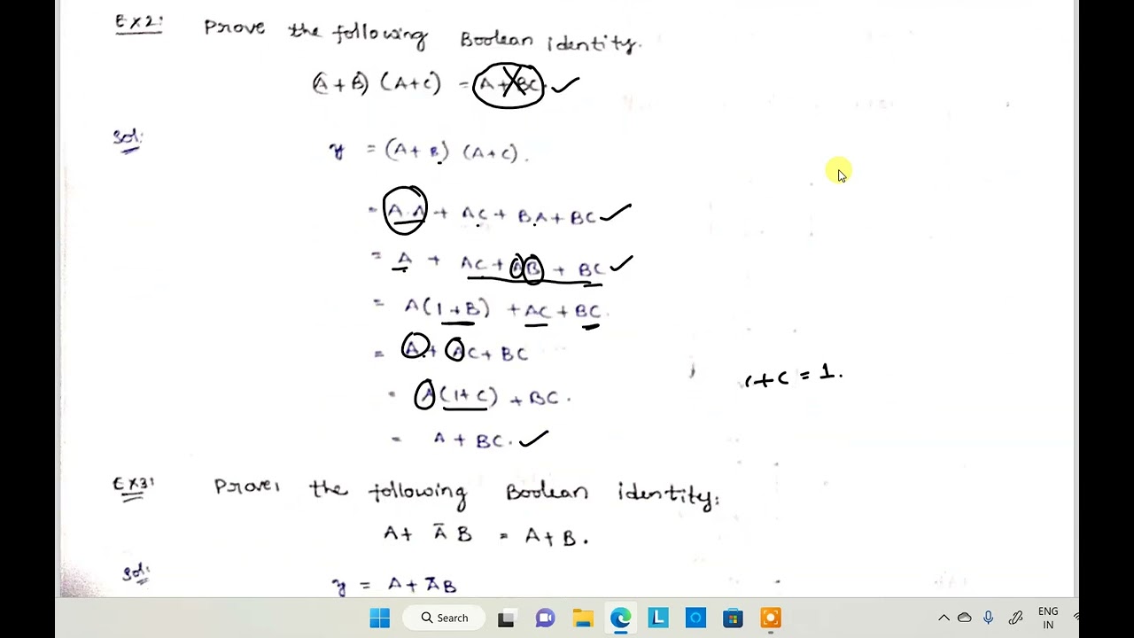 UNIT-5//CHAPTER-5// BOOLEAN ALGEBRA