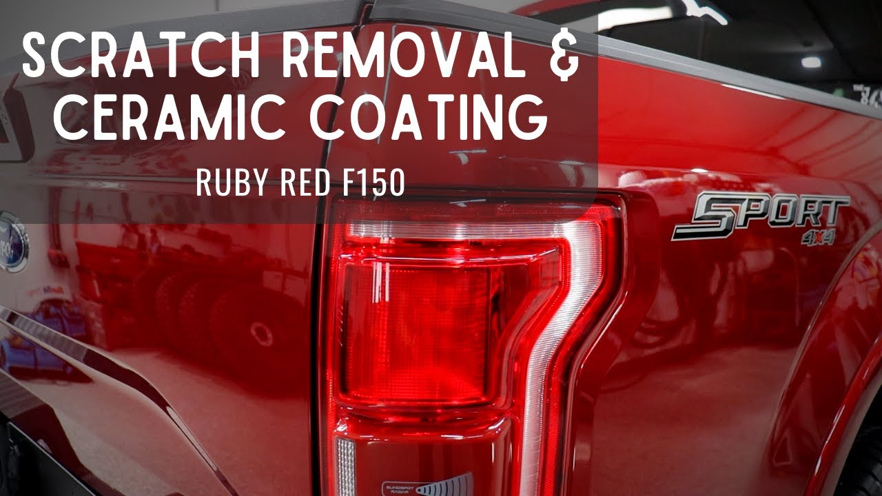 Ruby Red Truck Paint Correction and Ceramic Coating