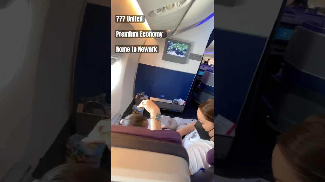 777-200 United Rome to Newark Premium Economy