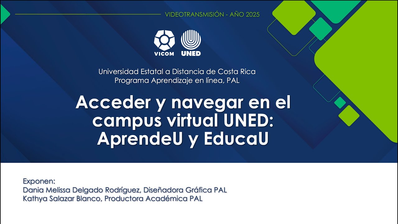 Acceder y navegar en el Campus Virtual UNED: EducaU, AprendeU
