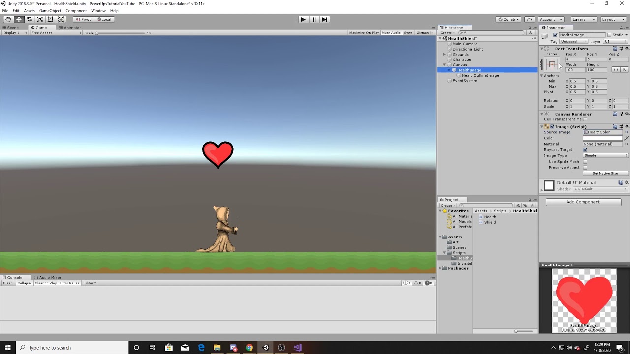 Easy HEALTH and SHIELD guide for UNITY | Unity Tutorial