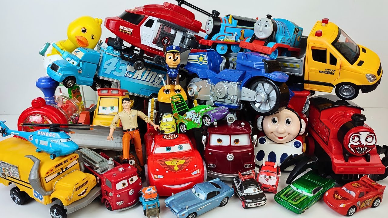 Disney Pixar Cars , Lightning McQueen Filmore Cruz Ramirez Chevrolet Porsche Mater Ambulance | ASMR