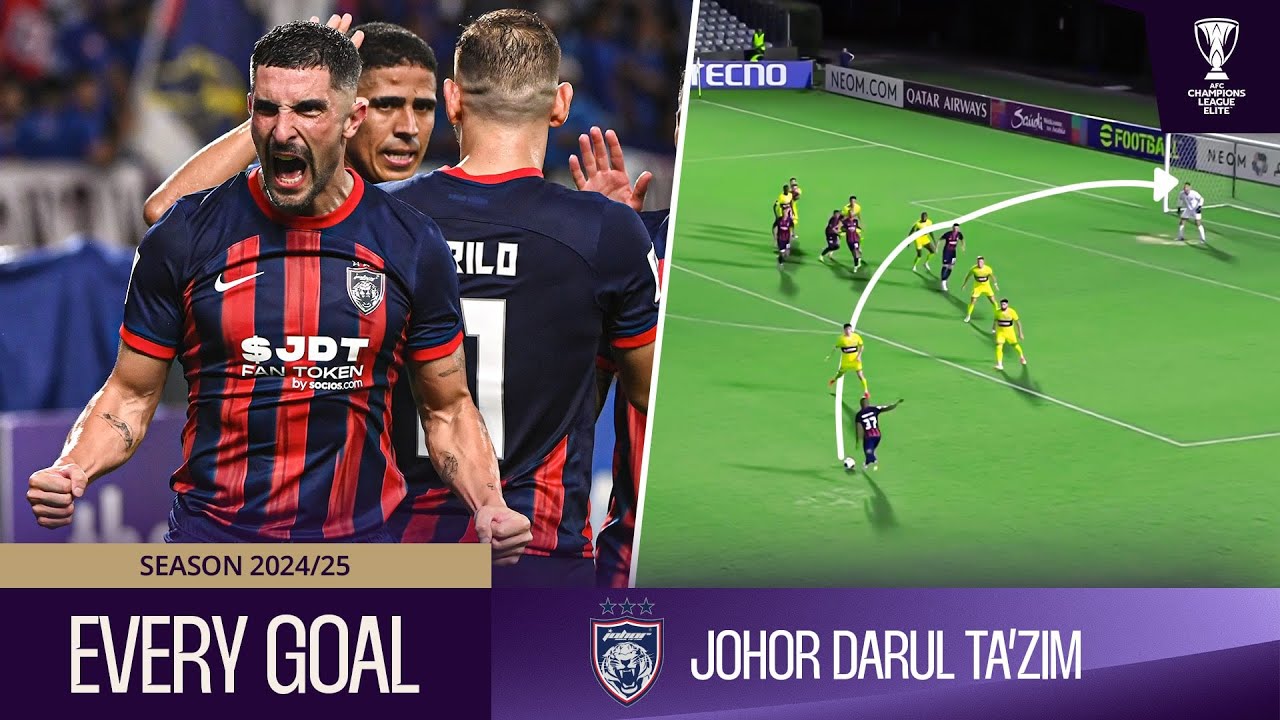 Every Goal from Malaysia’s football powerhouse Johor Darul Ta’zim 🇲🇾 | ACL Elite™ 2024/25