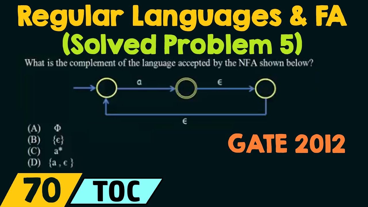 Regular Languages & Finite Automata (Solved Problem 5)
