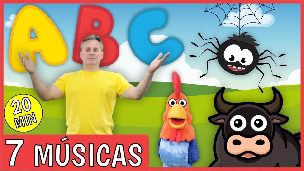 ABC - Dona Aranha - Seu Lobato - Boi da Cara Preta - Tio André e o galo Cocó